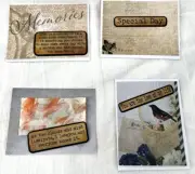 Card Making Kit "Love" Paper & Embellishments Makes 4 Cards Anniversary Birthday