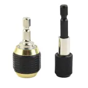 Hand Hex Shank Quick Coupling 60mm Keyless Drill Carbon Steel Chuck Driver