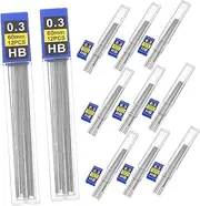 WEKAMOS Resin Mechanical Pencil Lead Refills for Detailed Sketching and Precision Work Smooth Writing Black Color Compatible Pencils