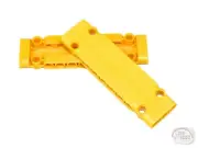 LEGO Technic - 2 x Panel Plate - 11 x 3 - Yellow - New - (15458, EV3, Skin)