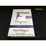 SALVATORE FERRAGAMO F BY FERRAGAMO FREE TIME 男性淡香水原廠針管1.5ML