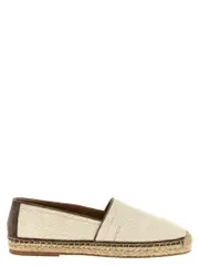 [Brunello Cucinelli] Brunello Cucinelli-Raffia Espadrilles Flat Shoes Beige-Uomo 42 Beige
