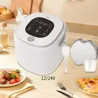 Portable Car 2L Electric Rice Cooker Rice Cooking Pot Multipurpose Mini for Soup