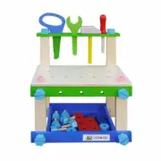 Woodworx Junior Outdoor Workbench with Wooden Tools