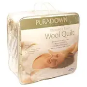 Puradown 500gsm 100% Australian Made Super Warm Wool Quilt