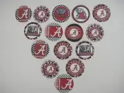 Alabama tide set2 flat back buttons or pin badge cabochons embellishment magnets