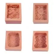 3D Rose Flower Silicone Mold for Soap Making Handmade Cake Chocolate Cube Mould