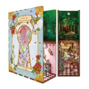 Tonecheer 3D Puzzle DIY Book Nook Kit Alice in Wonderland