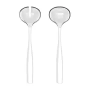 2pc Guzzini Dolcevita 28cm Salad Servers Plastic Spoon/Fork Set Mother of Pearl