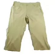 Callaway Chino Pants Mens Flat Front Straight Leg Golfer Casual, Tan, 38/34