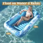 Inflatable Tanning Pool Lounger Float 70" × 46" Large