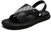 [HYDLONGR] Men's Women's Lightweight Open Toe Slip-on Flat Garden Sandals Beach Slippers Clogs Mules Shoes