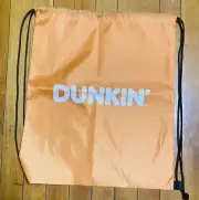 Dunkin Donuts Orange String Bag NEW.