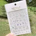 1 Sheet Nail Sticker Beauty Decorative Christmas Elk Snowflake Pattern Nail Art