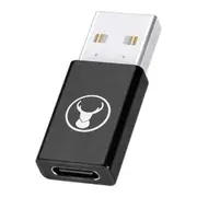 Bonelk USB-A Male To Female USB-C 3.0 Port Compact Adapter For PC/Laptop Black