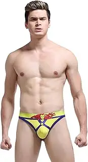 [Jueshanzj] Mens Briefs Printed Cotton Thong T-Back