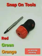 Snap On Tools SGDMRC11AG Ratcheting Soft Grip Pocket Screwdriver 3 Colors NEW!!!