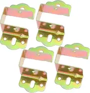 jojofuny Nursery Bed Rails 4pcs Metal Bed Frame Bed Post Bracket Bed Hinge Accessory for Bed Furniture
