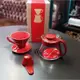 【HARIO】V60 濾杯咖啡壺組-紅色 滴漏式咖啡濾杯 手沖咖啡 滴漏過濾 手沖濾杯 陶瓷濾杯 (8.5折)