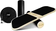 Yes4All Balance Board Sports Trainer, Surf Trainer Board with Adjustable Stoppers, Improve Core Strength and Balance Control