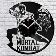 Mortal Kombat Vinyl Record Wall Clock Fan Art Home Decor 12" 30cm 1216