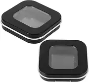 Happyyami 2pcs Magnetic Eyeshadow Packing Box Empty Loose Powder Case for Travel Portable Makeup Storage Case