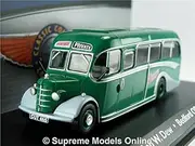 BEDFORD OB COACH BUS MODEL 1:76 SIZE CORGI ATLAS 4642103 RON W DEW HUNTS OOC T4