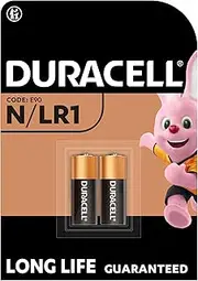 2 pk Duracell 1.5V Alkaline Battery Size N LR1 MN9100 E90