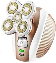 EZONEDEAL Electric Shaver for Women, 5 blade heads Ultimate Cordless Electric Razor Hair Removals Trimmer Epilator,Good Finishing and Well Touch for Leg Face Lips Body Arm Bikini Area Hair Trimmer Remover Removal for Ladies Womens