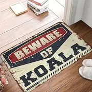 Farm Bath Mat Beware of Koala Mat Winter Welcome Mat Outdoor Winter Rug ( Size : 40X60CM )