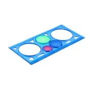 18Pc Painting Ruler Spirograph Drawing Toys Multi-function Interesting Puzzle Spirograph Children Drawing Geometric Ruler