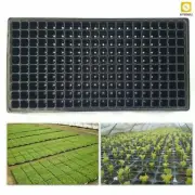 Seedling Starter Tray Seed Germination Plant Propagation 200 Cells Black Plastic