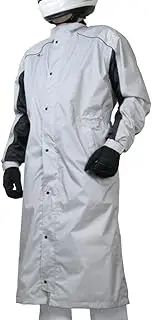 ROUGH & ROAD RR7810 Dual Tex Rafrain Coat for Motorcycles, BL, Silver