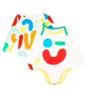 [Stella McCartney Kids] Stella McCartney Kids Baby set of 2 cotton bodysuits M 3 multicoloured