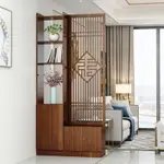 中式木質 鏤空 屏風 鞋櫃 一體 隔斷 櫃客廳 玄關 櫃 客廳 門廳櫃屏風 裝飾櫃