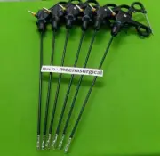 6PC Fenestrated Bowel Forceps 5mmx330mm Laparoscopic Surgical Instruments