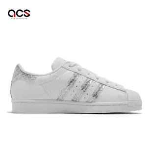 Adidas 休閒鞋 Superstar W 復古 女鞋 貝殼鞋 白 銀 FZ4445