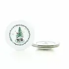 Fiesta® 9" Round Luncheon Plates (Set of 4) | Christmas Whimsy (White)
