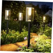 Solar Pathway Lights Outdoor,8 Pack Bright Solar Lights 8pack Warm White