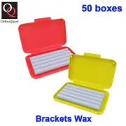 50 cases Dental Orthodontic Wax For Brackets/Braces Gum Irritation Strips Relief