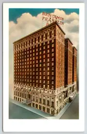 c1960s Benjamin Franklin Hotel Philadelphia PA Vintage Postcard
