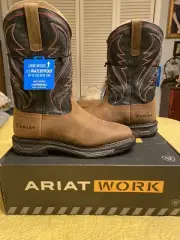 NEW IN BOX Size 9D Medium - ARIAT WorkHog Wide Square Toe VenTEK Work Boot -