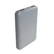 Laser 5000mAh Power Bank Battery Charger w/ 3in1 USB-C/8-Pin/microUSB Cable SLV