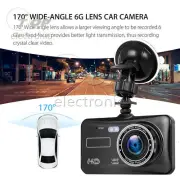 4 inch HD 1080P Dual Lens Car DVR Touch Screen Dashcam Camera Video Recorder