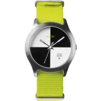 在飛比找momo購物網優惠-【NIXON】The Quad 混搭潮流時尚手錶-黑x白/亮