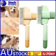 Pet Hair Removal Comb Flea Comb,2025 New Cat Grooming Brush with Release Button