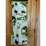 Peanuts Joe Cool Snoopy St Patty's Blue Soft Touch Throw 50x70 Inches NWT