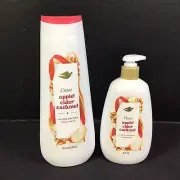 Dove Holiday Treats APPLE CIDER CARAMEL Body Wash &Hand Wash
