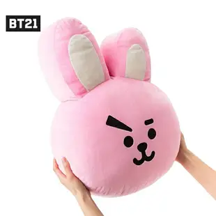 APP下單享點數9%｜BT21毛絨抱枕30CM卡通動漫臉型抱枕靠墊居家生活用品LINE FRIENDS 動漫周邊