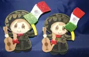 MARIACHI GIRL 3D GLITTER BIRTHDAY PARTY SUPPLY DECORATION FOAM FOMI 10 PK